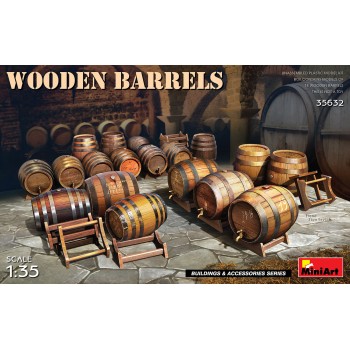 miniart WOODEN BARRELS 1/35