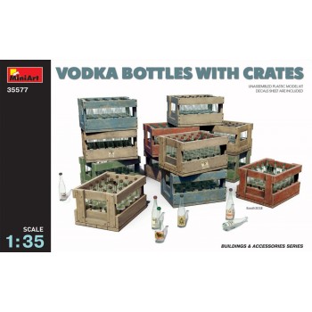 miniart VODKA BOTTLES WITH CRATES 1/35