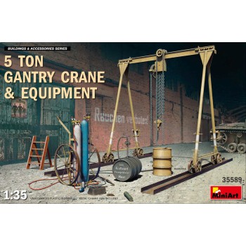 miniart 5 TON GANTRY CRANE & EQUIPMENT 1/35