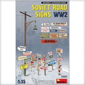 miniart SOVIET ROAD SIGNS WW2 1/35