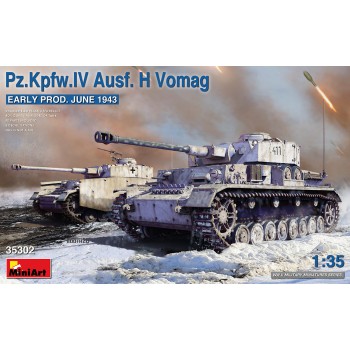 miniart Pz.Kpfw.IV Ausf. H Vomag. EARLY PROD. JUNE 1943 1/35