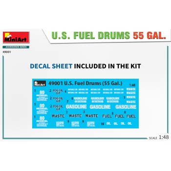 miniart U.S. FUEL DRUMS 55 GAL. 1/48
