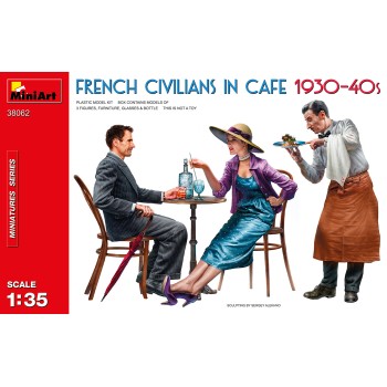miniart FRENCH CIVILIANS IN CAFE 1930-40S 1/35