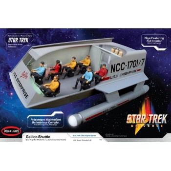 POLAR LIGHTS Star trek GALILEO SHUTTLE WITH INTERIOR 1/32