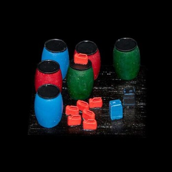 White stork miniatures Plastic barrels and canisters 1/72