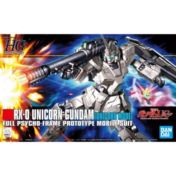 bandai Gundam HG 1/144 101 Rx-0 Unicorn Gundam Unicorn Mode