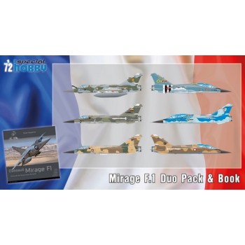 spécial hobby Mirage F.1 Duo Pack & Book 1/72