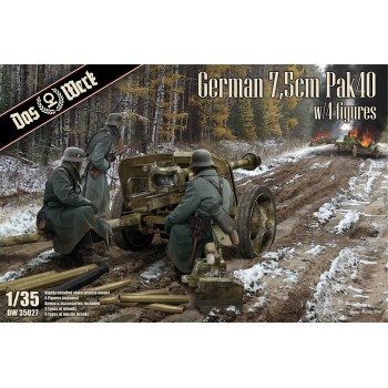 das werk GERMAN 7.5CM PAK40 WITH FIGURES 1/35 DW35027