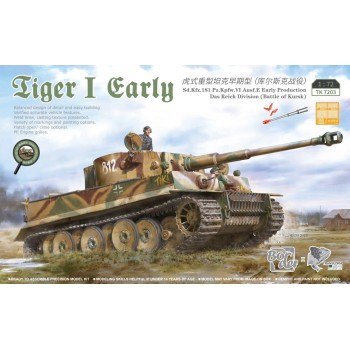 border model TIGER I EARLY PRODUCTION BATTLE OF KURSK 1/72 TK7203