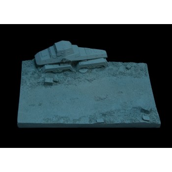 White stork miniatures Base Wrecked Sd.Kfz 261 1/72