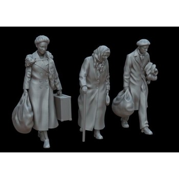 White stork miniatures Civilian figures part 3 1/72 F72036