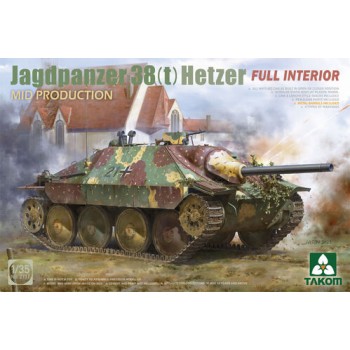 TAKOM Jagdpanzer 38(t) Hetzer Mid Production With Full Interior 1/35 2171