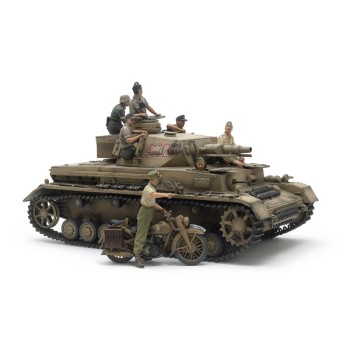 tamiya Panzer IV Ausf.F + motocycliste 1/35 25208