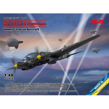 ICM He 111H-8 Paravane WWII German Aircraft 1/48 48267