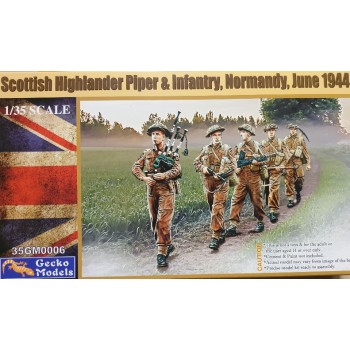 Gecko models SCOTTISH HIGHLANDER PIPER AND INFANTRY 1944 1/35 35GM0006