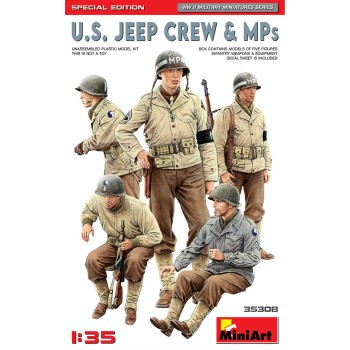 miniart U.S. JEEP CREW & MPS. SPECIAL EDITION 1/35 35308