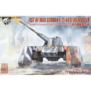 model collect Fist of Wars German WWII E75 Asf Gerat 58 1/72 UA72115 (Copie)