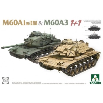 TAKOM M60A1 WITH ERA & M60A3 1/72 5022
