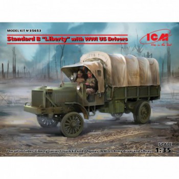 ICM Standard B Liberty with WWI US Drivers 1/35 35653