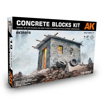 AK interactive CONCRETE BLOCKS KIT 1/35 AK35019
