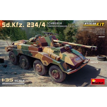miniart SD. KFZ. 234/4 SCHWERER PANZERSPÄHWAGEN 7.5CM. KIT INTERIEUR 1/35 35427