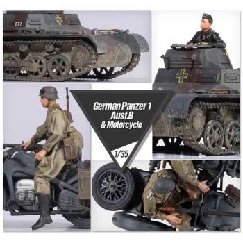ACADEMY Panzer I Ausf.B et moto 1/35 13556