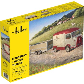 heller Citroen HY + Goods Trailer 1/24 50331