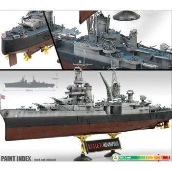 ACADEMY U.S.S CA-35 Indianapolis 1/350 14107