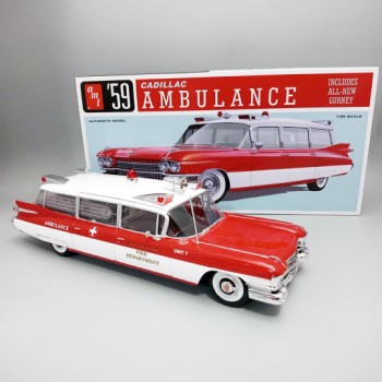 AMT Cadillac Ambulance 1959 avec brancard 1/25 AMT1395