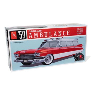 AMT Cadillac Ambulance 1959 avec brancard 1/25 AMT1395
