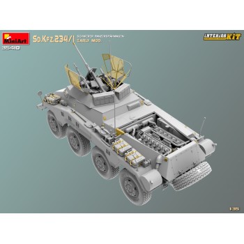 miniart SD.KFZ.234/1 SCHWERER PANZERSPAHWAGEN (2 CM). EARLY MOD. INTERIOR KIT 1/35 35410