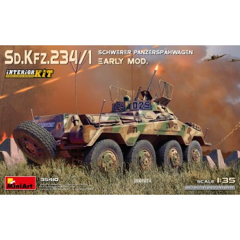 miniart SD.KFZ.234/1 SCHWERER PANZERSPAHWAGEN (2 CM). EARLY MOD. INTERIOR KIT 1/35 35410
