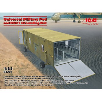ICM Universal Military Pod with M8A1 US Landing Mat 1/35 53201