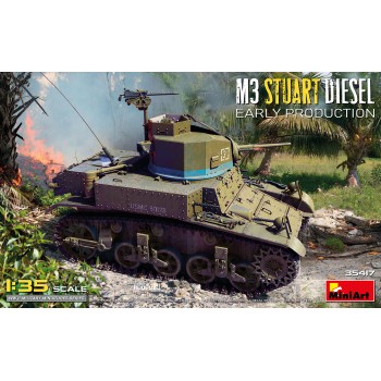 miniart  M3 STUART DIESEL EARLY PROD 1/35 35417