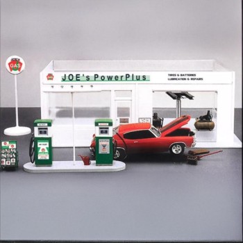 ACADEMY Diorama station service JOE’s Power Plus 1/24 15122