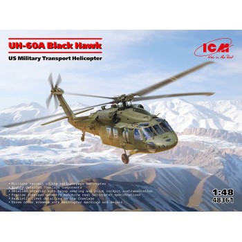 ICM UH-60 A Black Hawk - US Military Transport Helicopter 1/48 48361