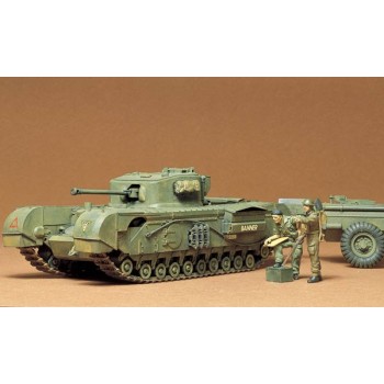 tamiya Churchill Crocodile & Remorque 1/35 35100