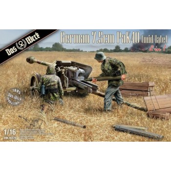 das werk GERMAN 7.5CM PAK40 (MID/LATE) 2IN1 1/16 DW16020