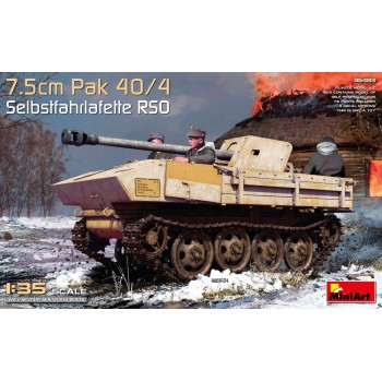 miniart 7.5cm PaK 40/4 auf gep. Selbstfahrlafette RSO 1/35 35483