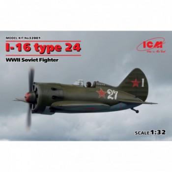 ICM I-16 type 24 WWII Soviet Fighter 1/32 32001