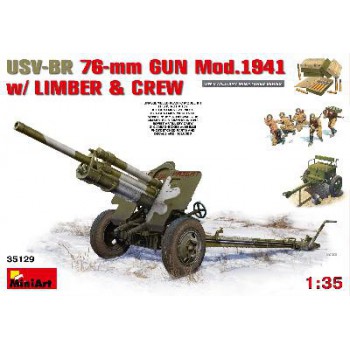 MINIART ENSEMBLE CANON 76MM USV-BR Modèle 1941  1/35 35129