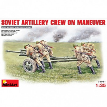 MINIART SOVIET ARTILLERY CREW ON MANEUVER 1/35