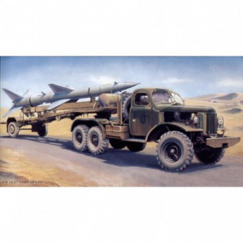 TRUMPETER MISSILE GUIDELINE SA-2 SUR REMORQUE DE TRANSPORT 1/35