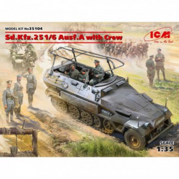 ICM  Sd.Kfz.251/6 Ausf.A with Crew 1/35 35104