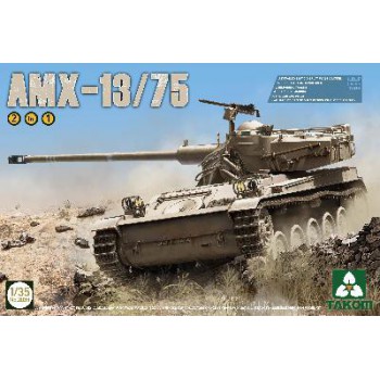 TAKOM CHAR LEGER ISRAELIEN AMX-13/75 1968 2 En 1 1/35