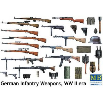 master box SET D’ARMES ET MATERIEL D’INFANTERIE ALLEMANDE 2e Guerre Mondiale 1/35 mb35115